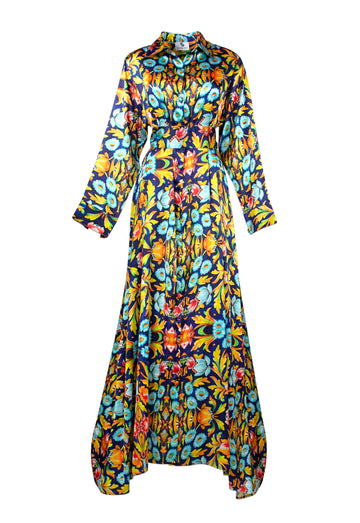 Magdalene Print Shirt Dress - saisankoh